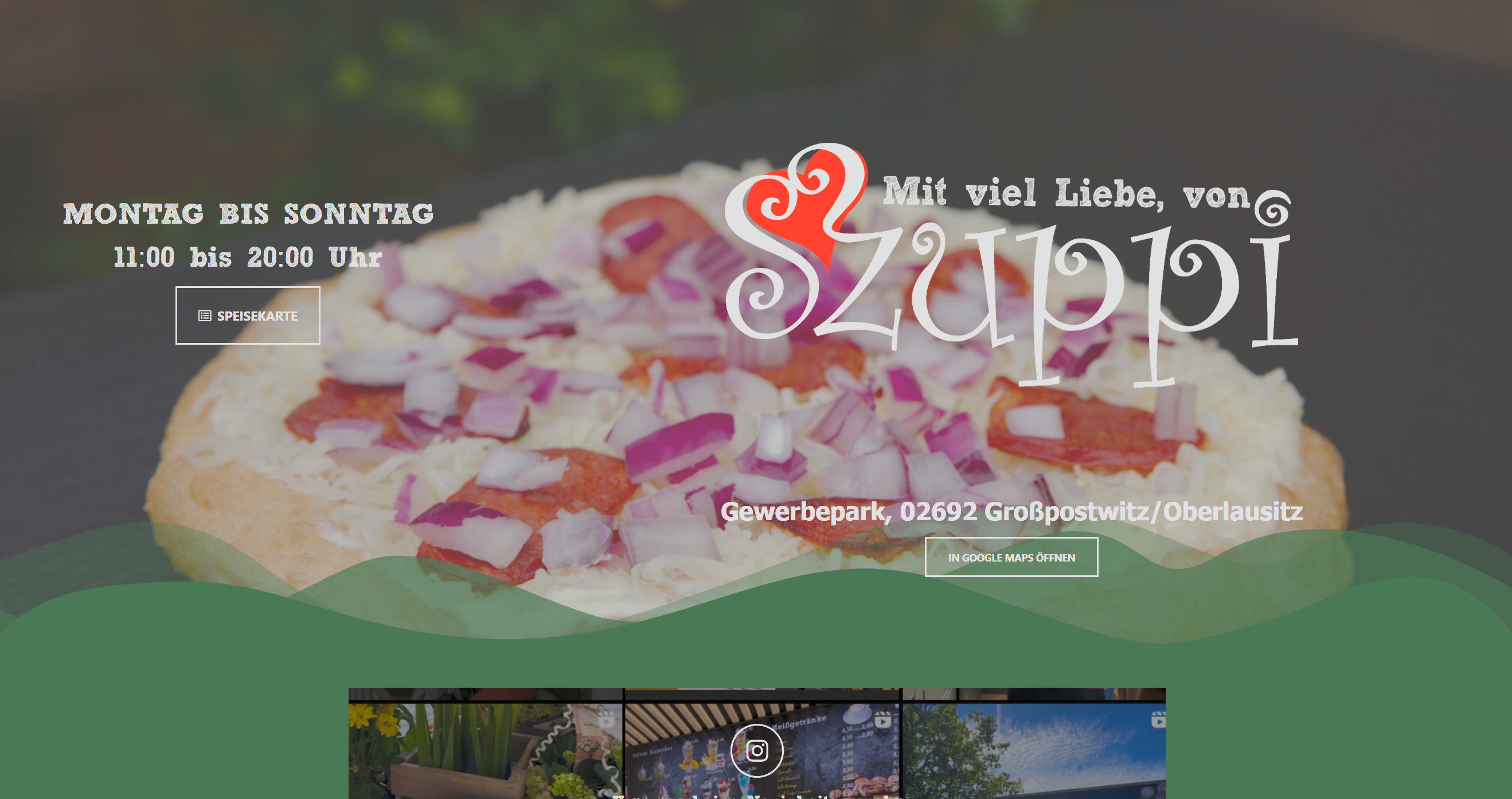 Restaurant Website Szuppi - Ungarische Küche mit Online-Reservierung